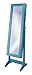 InnerSpace Luxury Products JAFS2-TURQUOISE Cheval Free Standing Jewelry Armoire, Turquoise