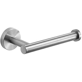 Nolimas Brushed Nickel Toilet Paper Holder SUS304 Stainless Steel Half Open Round Wall Mounted Anti Rust Bathroom Hotel 5 inch TP Holder Kitchen Washroom Brushed Tissue Roll Dispenser