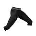 Sanabul Essential 3/4 Compression Spats Jiu-Jitsu Tights No Gi BJJ Mens Leggings - BLACK, X-Large