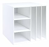Multi-Shelf Craft Organizer Cube, White