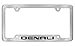 License Frame Inc. GMC Denali License Plate Frame Holder (4 Hole/Brass, Chrome/Bottom)