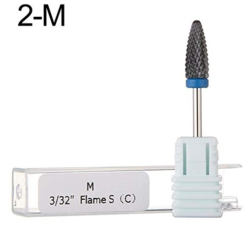 xxiaoTHAWxe Bullet Corn Head Ceramic Nail Art Grinding Drill Burr Bit Electric Manicure Tool - M. Corn Head