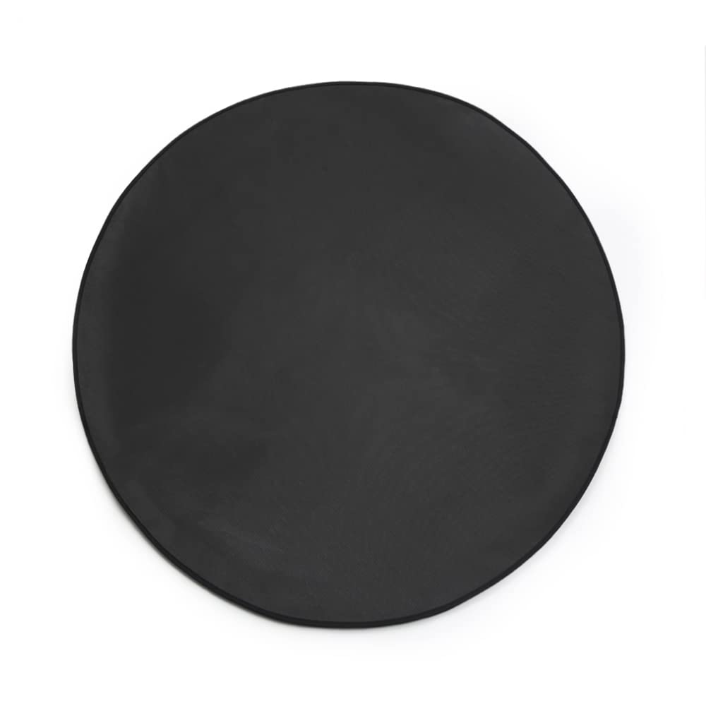 TEXFIRE TECHNICAL FABRICS TEXFIRE - Multilayer fireproof mat, circular mat 100 cm. floor protector for stove, fireplace, barbecue and grill, Tapis circulaire