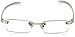 Visualites 1 Crystal 2.00 Power Lightweight Rimless Rectangle Reading Glasses