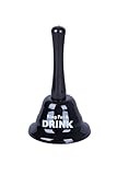 Juvoice Novelty Ring a Drink Bell - Handheld Steel Home Table Desktop Restaurant Service Last Call Bell - 6 Inches