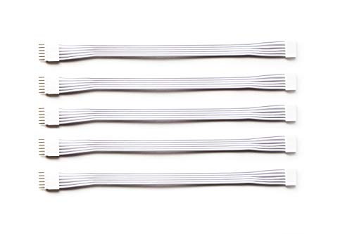 Extension Cable for Philips Hue Lightstrip Plus (6 in/150 mm, 5 Pack, White)