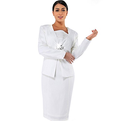 Kueeni Women Church Suits With Hats Church Dress Suit For Ladies Formal Church Clothes,Suits Only,020