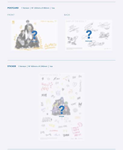 BTS Bangtan Boys - MAP of The Soul : 7 Album+Folded Poster+Extra Photocards Set (Version 3)