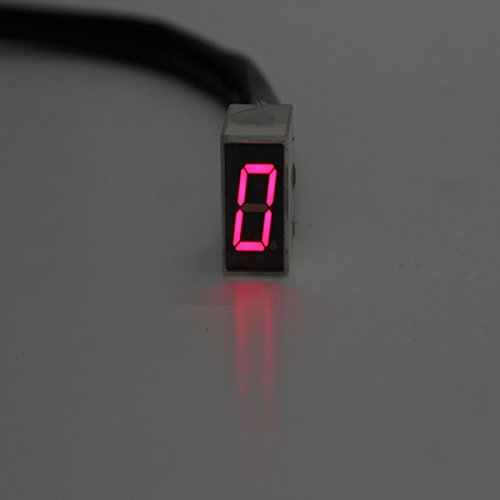 US Warehouse - Red LED Universal Digital 6 Gears Indicator Motorcycle Display Shift Lever Sensor - Thumbnail 4