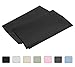 Luxury Egyptian Cotton 300 Thread Count 2-Piece Pillowcase Set 21 x 36 Inch - Queen, Black