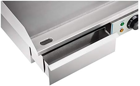 Royal Catering Plancha Electrique Lisse RCEG-55 (48x55x24cm, 3.000W, protection antiéclaboussures, dispositif d'écoulement) - Cuisine A Vivre Royal Catering Plancha Electrique Lisse RCEG-55 (48x55x24cm, 3.000W, protection antiéclaboussures, dispositif d'écoulement)