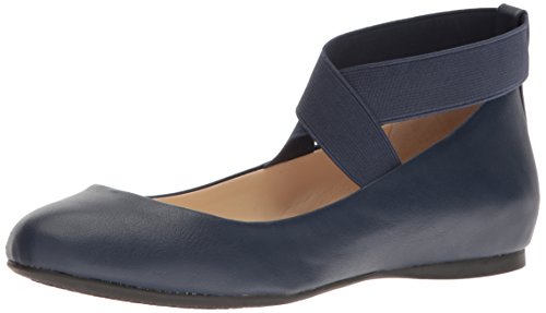 Jessica Simpson Women's Mandayss Ballet Flat,Navy Baby,8 Medium US
