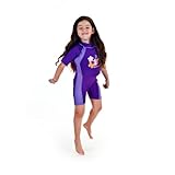 Girls Purple Floating Swimsuit Sun Protection Swim Suit SPF+50 Flotation Suit Size Small for Kids Age 1.5-3.5 Years Old