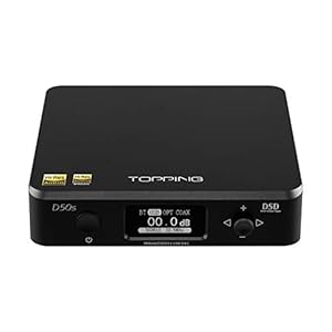 Topping D50s DAC 2 ES9038Q2M 32bit 768kHz DSD512 XMOS XU208 Bluetooth 5.0 HiFi Decoder (zwart)