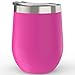 CHILLOUT LIFE 12 oz Stainless Steel Tumbler with Lid & Gift Box - Wine Tumbler Double Wall Vacuum Insulated Travel Tumbler Cup for Coffee, Wine, Cocktails, Ice Cream, Powder Coated Tumbler