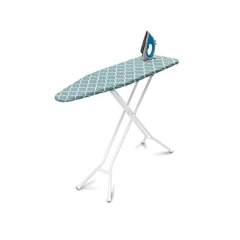 Homz 4-Leg Steel Top Ironing Board and Cover