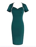 GlorySunshine Women's V-neck Sexy Fake Two Pieces Bodycon Dress