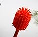 Harmony N More Silicone Bottle Brush Water Bottle Brush Cleaner for Washing Narrow Neck Containers, Vacuum Sports Bottle, Tumblers, Flask, Vase and Glassware Flexible Bottle Brush (Orange)