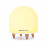 Night Lights for Kids, Bedside Lamp Breathing Decorative Mood Lamp with Breakage Resistant Silicone, Sensitive Tap Control, Adjustable Brightness RGB Color and Lovely Theme for Baby Nursery, Bedroom