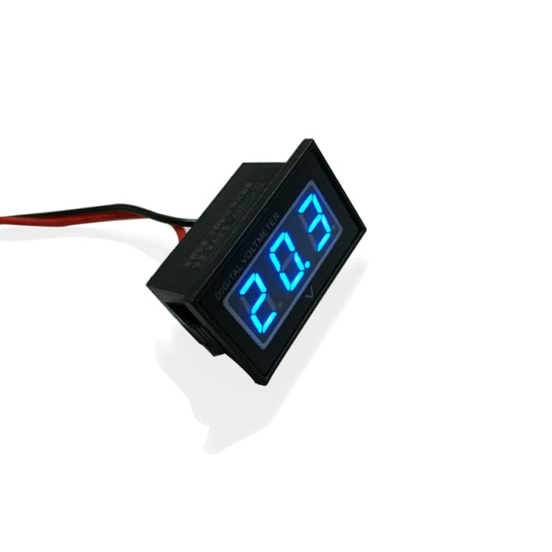 Unifizz Waterproof Digital Golf Cart Voltage Meter for 12V 24V 36V 48V 60V 72V Golf Cart Club Car EZGO Yamaha and Truck Boat Scooter ATV UTV (DC15-120V)