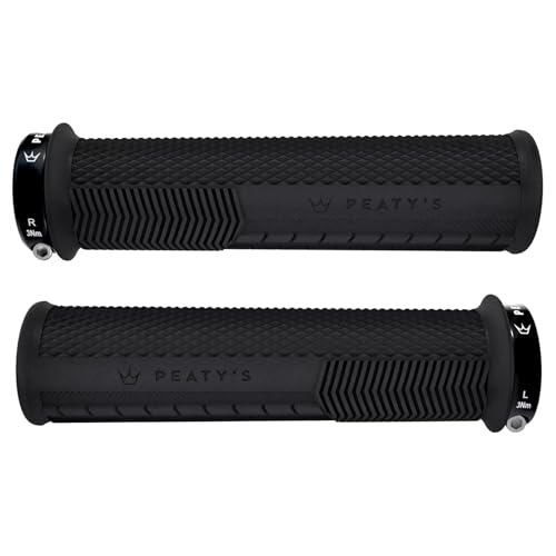 Peatys Monarch Grips - Knurl, BMX & Ebike Grip, Black
