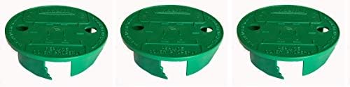 Underhill VL-6 VersaLid 6” to 7” Universal Sprinkler Valve Box Lid - Green (3-Pack)