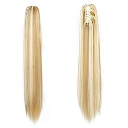 22 Inch Long Wavy Hair Ponytail Synthetic Wrap On