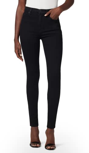 Hudson Jeans Women’s Barbara High Rise Super Skinny Jean, Black 34″ Inseam, 31