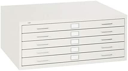 Amazon Com Scranton Co 5 Drawer Metal Flat Files Cabinet For 24 X 36 Documents In White Office Products