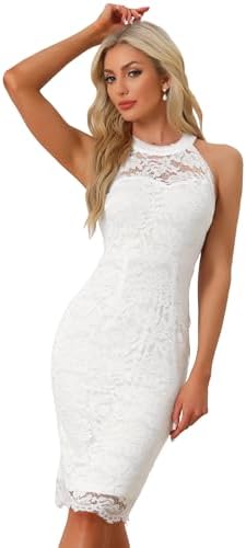 Amazon.com: Vince Camuto Women's Bodycon Lace Dress White Size 2Petite :  Clothing, Shoes & Jewelry