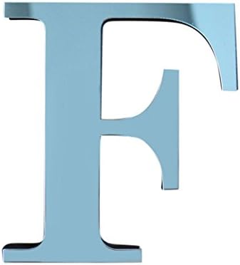 sunnymi Acrylic Mirror Letter Sticker, Wedding Birthday Party Home Garden Decor (F)