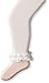 Jefferies Socks Little Girls' Pima Cotton Ruffle Footless Tights, Ivory, 4-6 Years