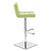 Zuri Furniture Lime Green Lattice Square Base Adjustable Height Swivel Armless Bar Stool