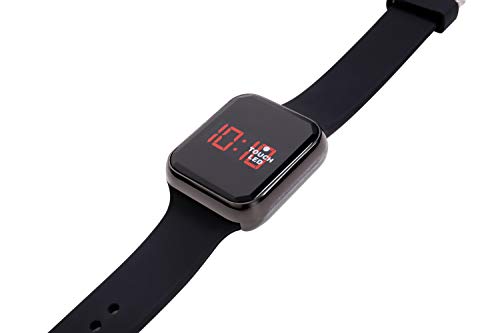 WUTAN Mens Digital Watch Led Touch Screen Sport, led-Black-Men, Size No Size