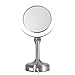 Zadro Dimmable Sunlight Vanity Mirror, Satin Nickel, 10X-1X