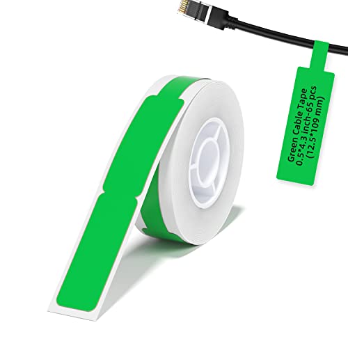 Label Maker Tape NIIMBOT D11 0.5"4.3" Adapted Cable Label Print Paper