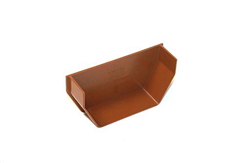 Marshall Tufflex Internal Stop End for 114mm Squareline Gutter System RWSE2 White, Black, Brown, Clay Brown (Clay)