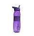 refresh2go 26oz Curve Filtered Water Bottle with Grip, Purple