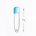 Household Mall Pack of 100 Pcs Cloth Diaper Pins Stainless Steel Traditional Safety Pin (Blue)