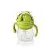 OXO Tot Transitions Straw Cup with Removable Handles, Green, 6 Ounce