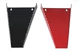 JSP Manufacturing Red & Black 16 Tool Standard Wrench Holder Wrench Organizer 2 Pack | Storage Rack Tray Tool Holder