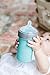 Mason Bottle 8oz Silicone Baby Bottle with Medium Flow Nipple (3+ Months) – Breastfeeding Bottle, Reusable Silicone Squeeze Pouch – BPA & BPS-Free, Non-Toxic, Made in USA (Teal)