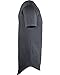 ShirtBANC Hipster Hip Hop Elong Drop Cut Mens Shirt Longline Dropcut Tshirt Cool Gray