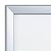 SnapeZo Poster Frame 36x48 Inches, Silver 1.7 Inch Aluminum Profile, Front-Loading Snap Frame, Wall Mounting, Wide Series