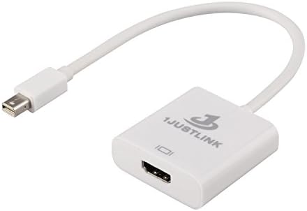 1JUSTLINK Thunderbolt Mini DisplayPort Display Port DP To HDMI Adapter Cable male to female connector for Apple MacBook Air Pro iMac Mac