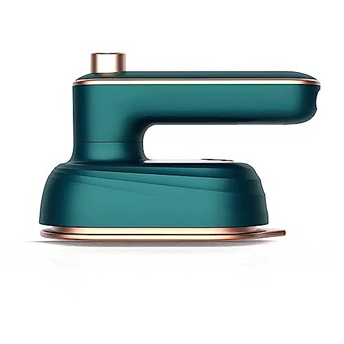 Rotary Garment Iron and Steamer, Portable Mini 2 in 1 Handheld Clothing Iron, 180 Rotating Dry and Wet Ironing for Home Travel (Green)