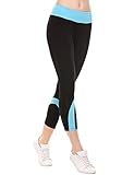 Ekouaer Women's Workout Running Yoga Capris Leggings with Pockets