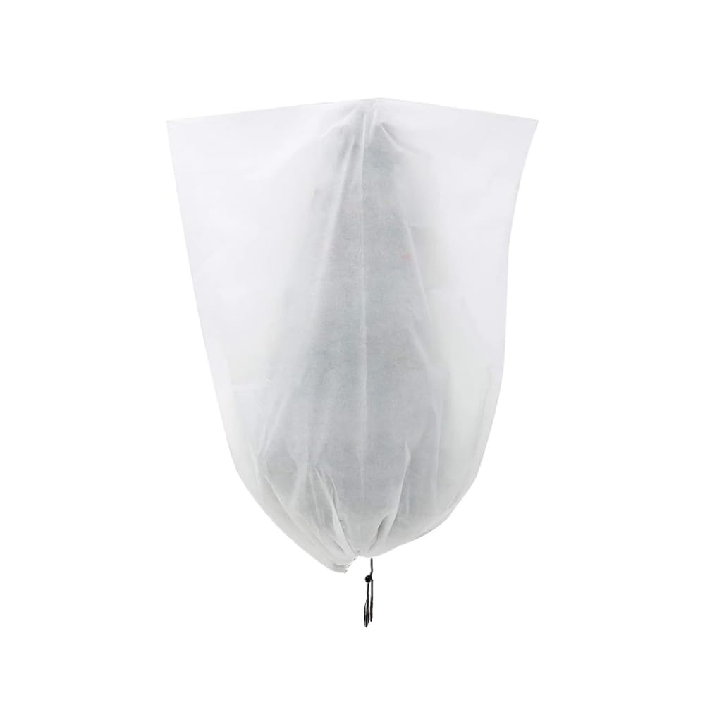 ZONADAH Frost Protection Plant Cover Winter Warming Plant Cover 100x150cm Garden Fleece Plant Protection Guard Bag with Drawstring for Yard Garden Plants Small Tree Against Cold