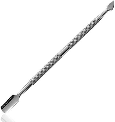 Stainless Steel Cuticle Nail Pusher Spoon Remover Metal Nail Cleaner Manicure Pedicure Care Tool