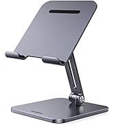 UGREEN Tablet Stand Aluminum 12.9 inch Adjustable Desk Tablet Holder Foldable Office Phone Mount ...